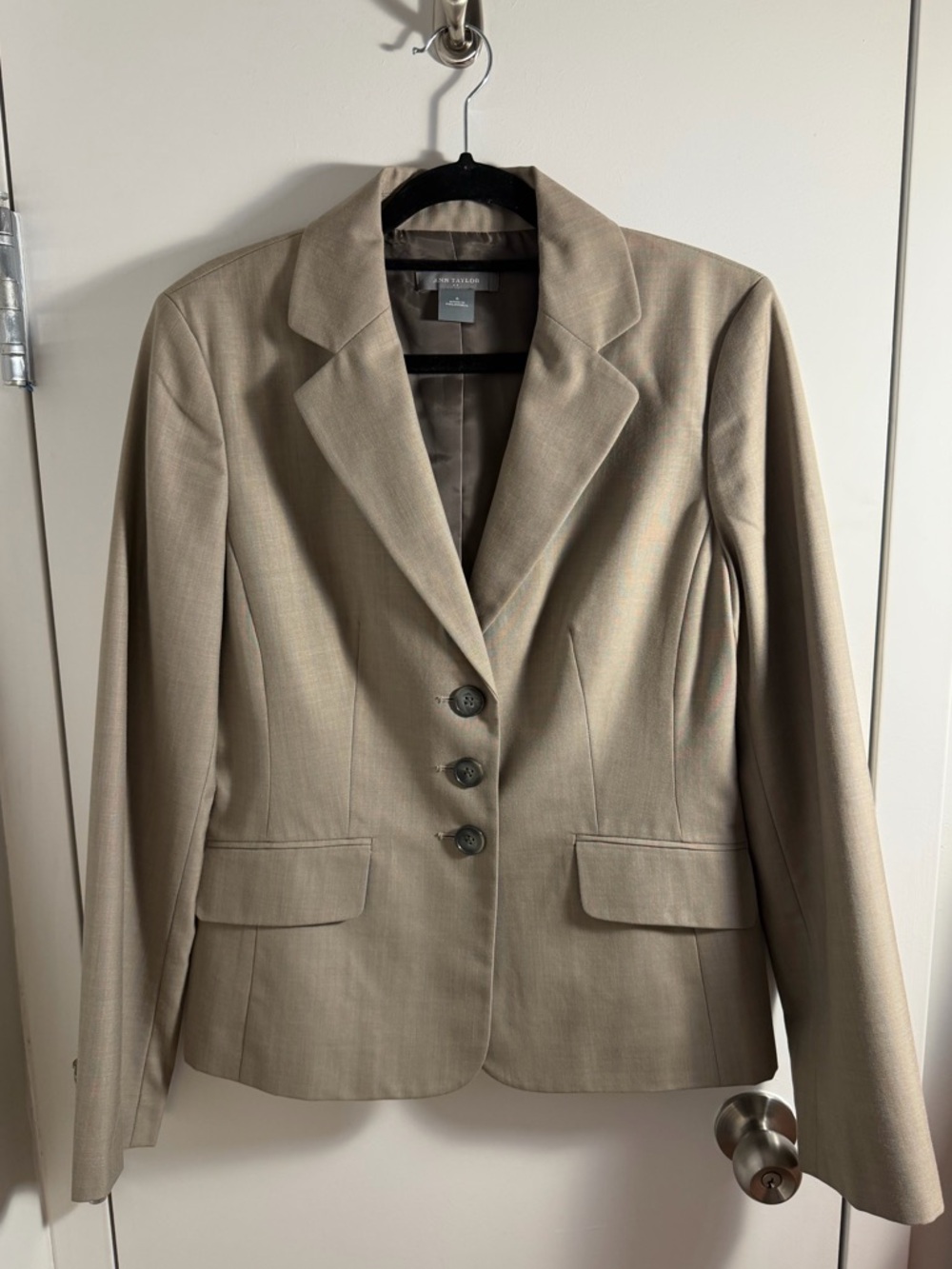 vintage Ann Taylor beige blazer